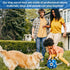 Dog Ropes Toys Soccer Ball with Straps - Interactive Tug of War Toy, Durable Water Toy for Medium & Large Dogs - Blue &