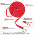 Dog/Puppy Obedience Recall Training Agility Lead-15 ft 20 ft 30 ft 40 ft 50 ft Long Leash -for Training Leash, Play, Safety, Camping,or Backyard (15Feet, Red)