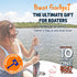 10-in-1 Boat Gadget Boat Tool - Must-Have Boat Accessory with Gas Cap Key, Fishing Line Cutter, Bottle Opener, Whistle