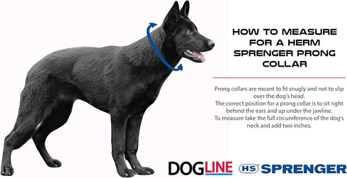 HS HERM. SPRENGER GERMANY Prong Dog Training Collar - Quick Release Buckle Ultra-Plus Chrome Plated Steel for Dogs