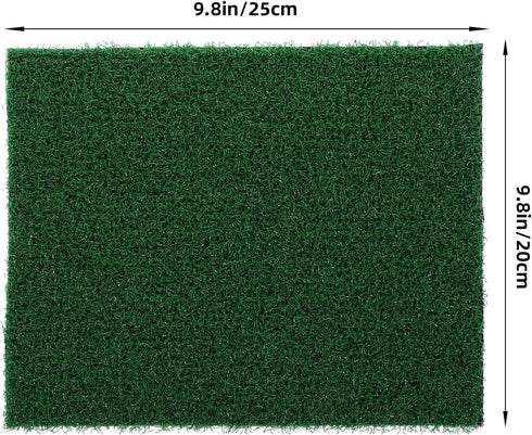 GANAZONO Fish Tank Artificial Grass Turf for Turtle Basking Platform, Reptile Supplies, Dark Green