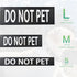 6-Pack Emotional Support Patches: Removable Do Not Pet Patches for Harness Vest or Collar