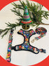 Lucky Love Dog Collars, Vivid Floral Design for Large Female Dogs, Blackbird, Large