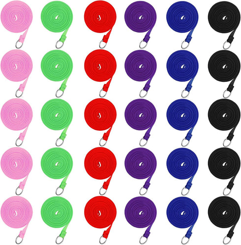 30 Pieces Slip Leads Dog Leash, Strong Pulling Kennel Leads with O-Ring for Dogs Walking Training