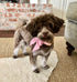 Maca Bates Dog Collar with Pink Bow Bowtie, Adjustable Breakaway Girly Cherry Collar for Small Medium Large Dogs