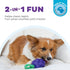 Outward Hound Dental Grapes Dental Chew Toy and Interactive Treat Stuffer Durable Dog Toy Stuffable Dog Toy, Medium, Purple