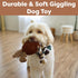 SPOT 12" Gigglers Chicken Dog Toy with Giggle Sound, Textured Plush Tug Toy with Rope Legs, for Small and Medium Dog