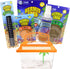 Needzo Ultimate All-in-One Hermit Crab Starter Kit, Neon Plastic Cage, Thermometer, Food,