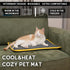 Cooling Heating Mat for Cat & Dog, Small Medium Pet, 5 Layers Microwave Water Repellent No-Electric Thermal Pad,