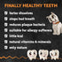 QCHEFS Dental Flakes for Dogs – One Month Supply - Food Topper, Oral Health Snack with Amino Acids