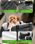 12lbs Center Console Dog Car Seat for Small Dogs, Soft Plush Car Bag for Dogs, Leather Portable Pet Cars Booster Seats