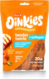 Oinkies Chickentastic Tender Twirls, 20 Count, Made with Real Chicken Breast, Pumpkin & Carrot, Collagen for Skin &