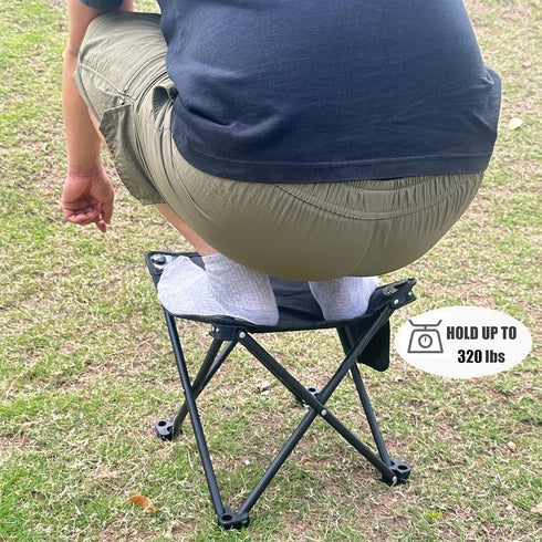 Opliy 2 Pack,Portable Camping Stool Folding Stool for Outdoor Gardening and Beach Hiking Fishing,Foot Stool with Carry