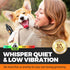 4 3 3-Speed, Trimmers, Whisper Quiet Dog Nail Grinder with LED Lights, Safe & Stress-Free for Sensitive Dogs Cats
