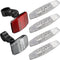 Maitys 6 PCS Bike Front and Rear Reflectors Kit, Safety Warning Reflectors for Handlebar and Night Cycling