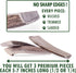 Wildeers Split Elk Antlers for Dogs, Medium 2-Pack, Grade A Antler Chews for Medium and Large Breeds, 5-7" Long