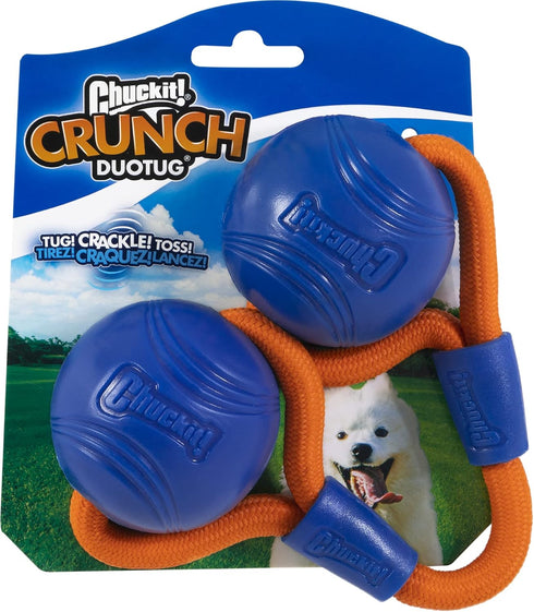 Chuckit! Crunch Ball Dog Toy, Medium, Duo Tug for All Breed Sizes