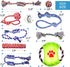 Dog Rope Toy for Active Chewers, Heavy Duty Washable 100% Cotton Chew Toys, Tug of War Toy, Pack of 9 for Small Breeds