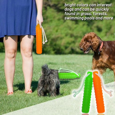 Dog Float Toy - Lightweight Interactive Training Bumper & Fetching Dummy for Small, Medium, Large Dogs, Pool Fetch Rope