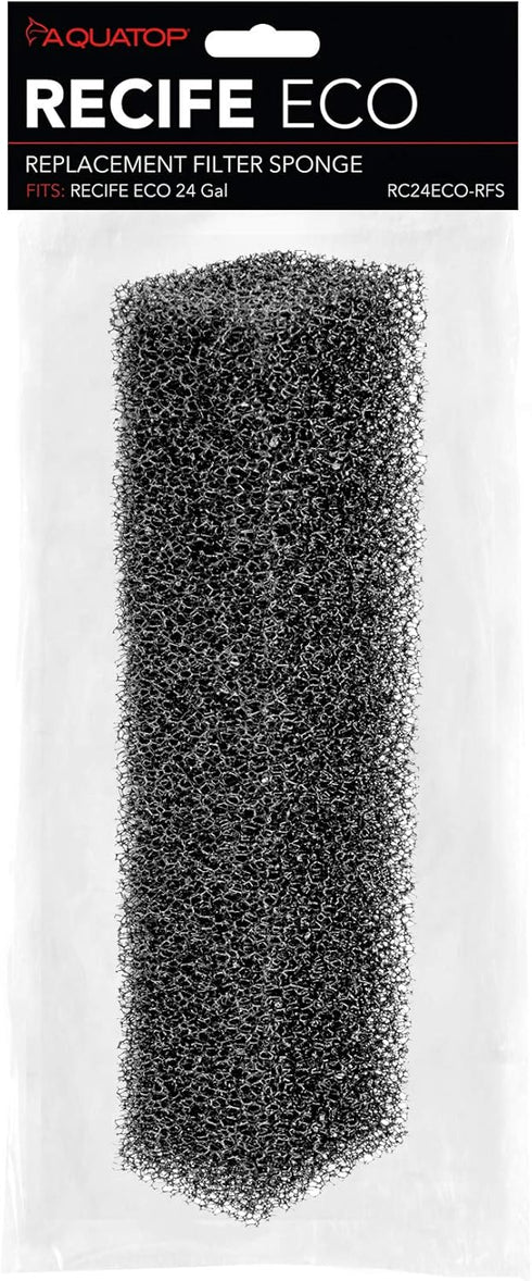 Aquatop Recife Eco Series Replacement Filter Sponge for 24 & 40 Gallon Tanks, High-Efficiency Foam
