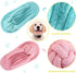 Zhanmai 4 Pieces Dog Shoe Chew Toys - Mini Sneakers Squeaky Chews for Dogs (Yellow, Blue, Pink, Light Green)