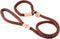 Alvalley 4ft Rope Dog Leash with Stopper, Soft Braided No-Pull Gentle Leash for All Dog Sizes (Brown)