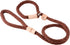Alvalley 4ft Rope Dog Leash with Stopper, Soft Braided No-Pull Gentle Leash for All Dog Sizes (Brown)