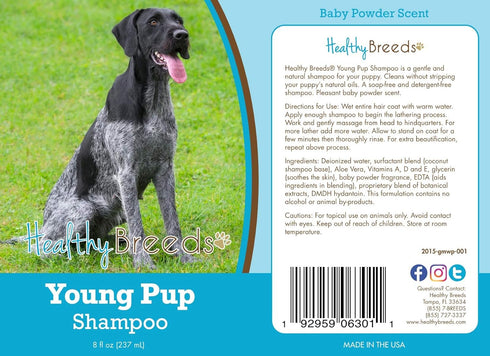 8 oz Healthy Breeds German Wirehaired Pointer Young Pup Shampoo