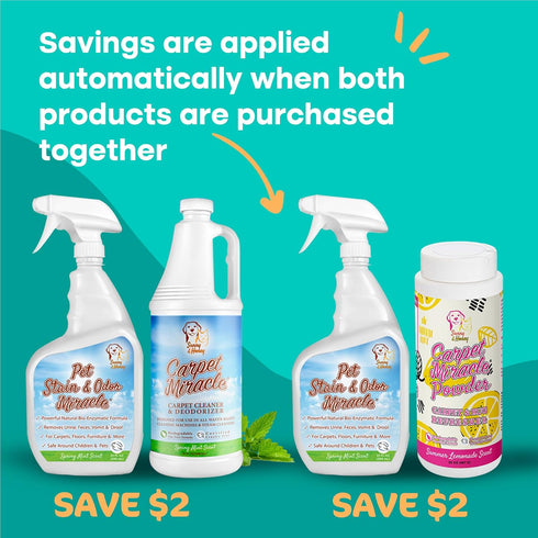 Sunny & Honey Pet Stain & Odor Miracle Enzyme Cleaner for Dog Urine, Cat Pee, Feces, Vomit, 32FL OZ
