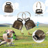 5 Pack Reflective Goat Collars with Bells, Adjustable Nylon Collar Set for Small Farm Animals, Loud Bronze Bell for