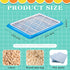 1 (25.6 18.9 Inch,Blue) Mifoci Pcs Dog Potty Tray Mesh Puppy Training Pad Holder Floor Protection Portable Pee Pad Pet