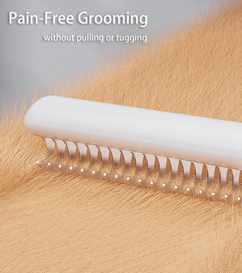 Sfutee Double-Sided Undercoat Rake for Shedding, Dematting Comb for Cats, Deshedding Dog Brush, Flea Comb, Suitable