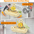 2 in1 Bird Perch Toy with Spinner Rattle Toys, Safe Cockatiel Toys Enrichment, Indoor Bird Cage Accessories Conure
