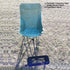 HI SUYI 400lbs High Back Moon Camping Chairs with Foot Rest Portable Heavy Duty Folding Saucer Lounge Chair with Side