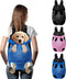 Hands-Free Pet Carrier Backpack for Dogs and Cats, Comfortable Adjustable Design for Traveling (Blue, Large)