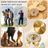 KFHENSOMR Brass Compass for Hiking Large Dial Pocket Compass with Keychain Loop Camping Survival Navigation Tool Ideal