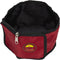PET LIFE Wallet Folding Waterproof Zippered Collapsible Travel Pet Bowl Feeder Waterer, One Size, Red