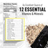 Pack 36 (6 Ready Hour Black Bean Burger Mix Case Servings Pouches) Emergency Vegetarian Food, Long Term Storage