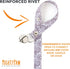 Mighty Paw Designer Dog Doorbells: Tinkle Bell 2.0 Potty Training Aid for Housetraining (Stormy Grey - Paisley)