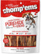 CHOMP 'EMS Purehide Chews - Slow Roasted Rawhide Dog Treats, High Protein Beef Hide, Bacon Flavor, 8.5 Oz