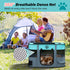 Dog Playpen Puppy Play Pens, Foldable Pet Crate Cage for Indoor Use, Collapsible Kitten Enclosure with Carrying Case