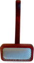 Mars Professional Dematting Undecoat Slicker Grooming Dog Brush, 7" Length, Wooden Handle, Made in Germany