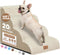 Zerbuger Dog Ramp and Stair for Bed 16" H-20 H,3-Step Cat Stair