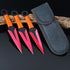 Tactical Knife Survival Hunting Knife Set - 6.75" Ninja Kunai Throwing Knives, Razor Sharp Edge