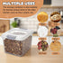Acellegic 2 Pack 2 Animal(9.5 6.7 7.1 Inches) Airtight Dog Food Storage Container Pet Dog Cat Food Storage Bin