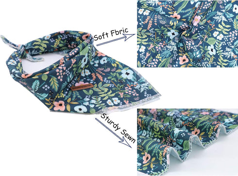 Elegant Little Tail Bandana for Small Medium Large Dogs, Comfortable Adjustable Bibs Scarf