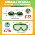 Frogglez Youth Swim Goggle Mask, Wide View Anti-Fog for Kids under 10 (Ages 4-10)