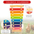 14PCS Chicken Toys for Coop Accessories, Swing Bridge Ladder Mirror Xylophone Toys with Bells Hanging String Vegetable