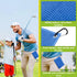 Waffle Pattern Golf Towel - Microfiber Golf Towel with Hooks Clips, Convenient Cleaning Accessories for Men and Women