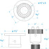 Seachoice 10161 Deck Connector – Watertight Fitting – 1-1/2 Inch Flange Diameter, 3 Amps at 12V